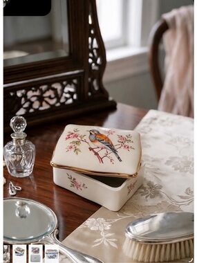 Vintage Rotal Worcester Pallisy  collection featured goldfinch Accent